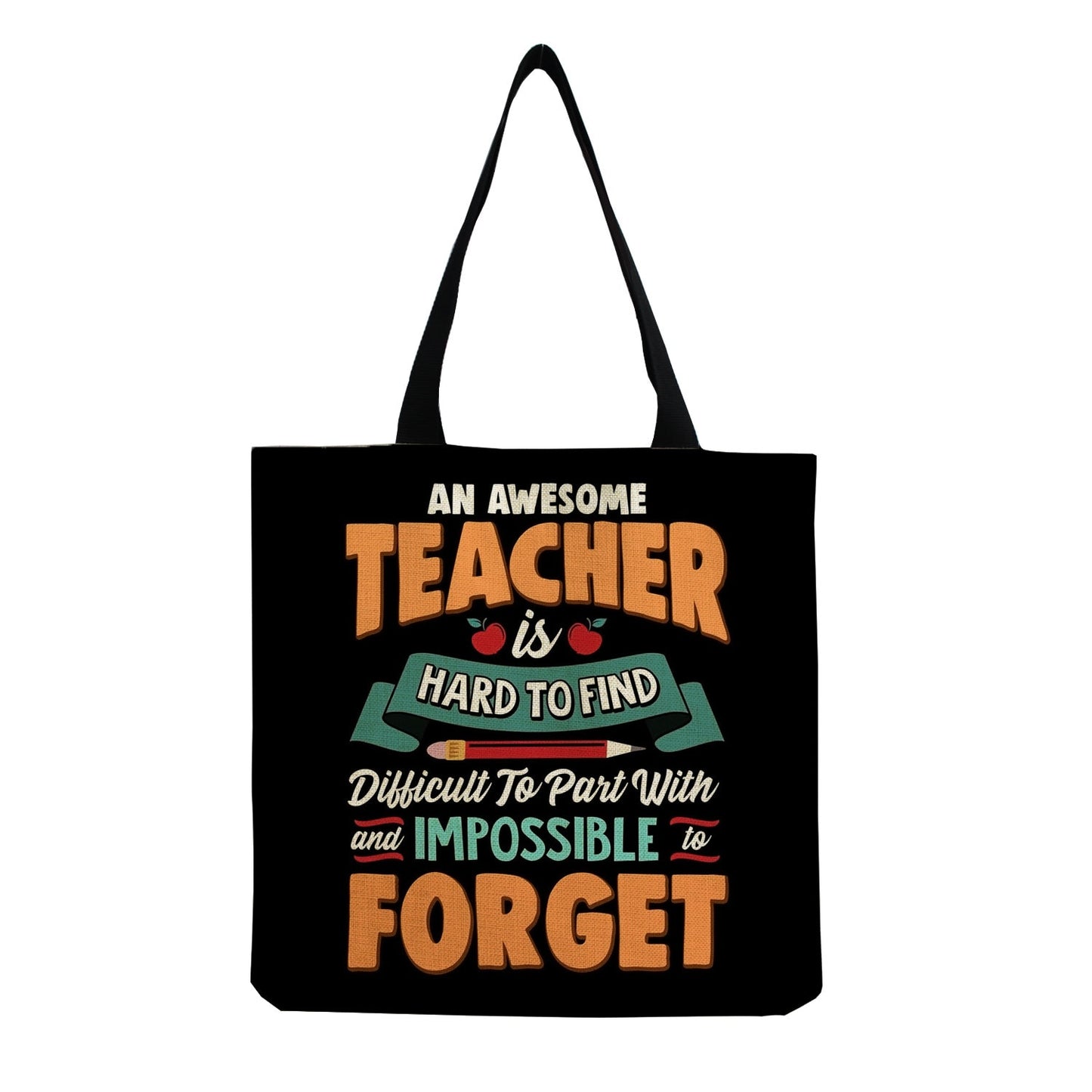 TEACHER'S LINEN TOTE BAGS - TEACHER'S GIFT, CHRISTMAS GIFT, THANK YOU GIFT