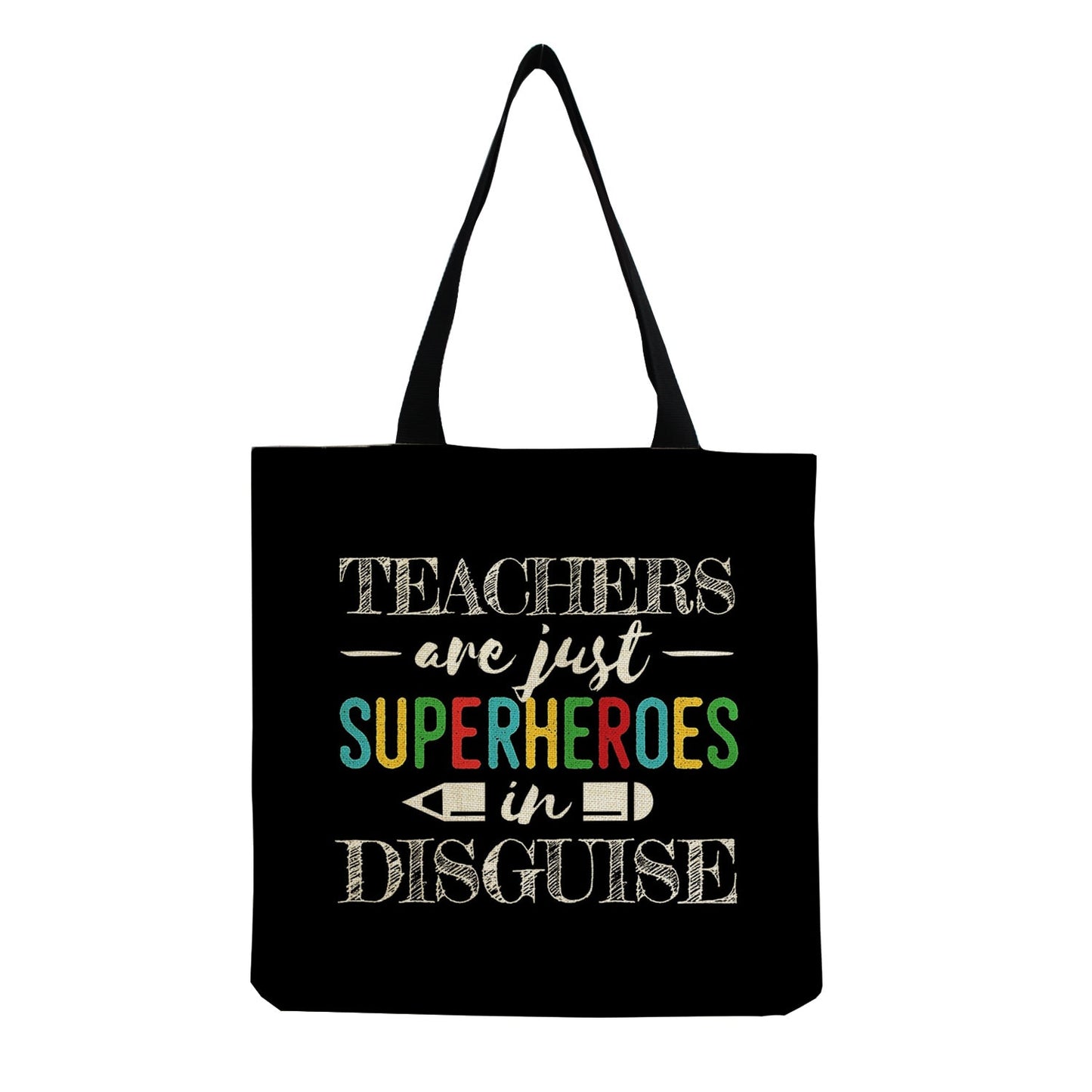 TEACHER'S LINEN TOTE BAGS - TEACHER'S GIFT, CHRISTMAS GIFT, THANK YOU GIFT