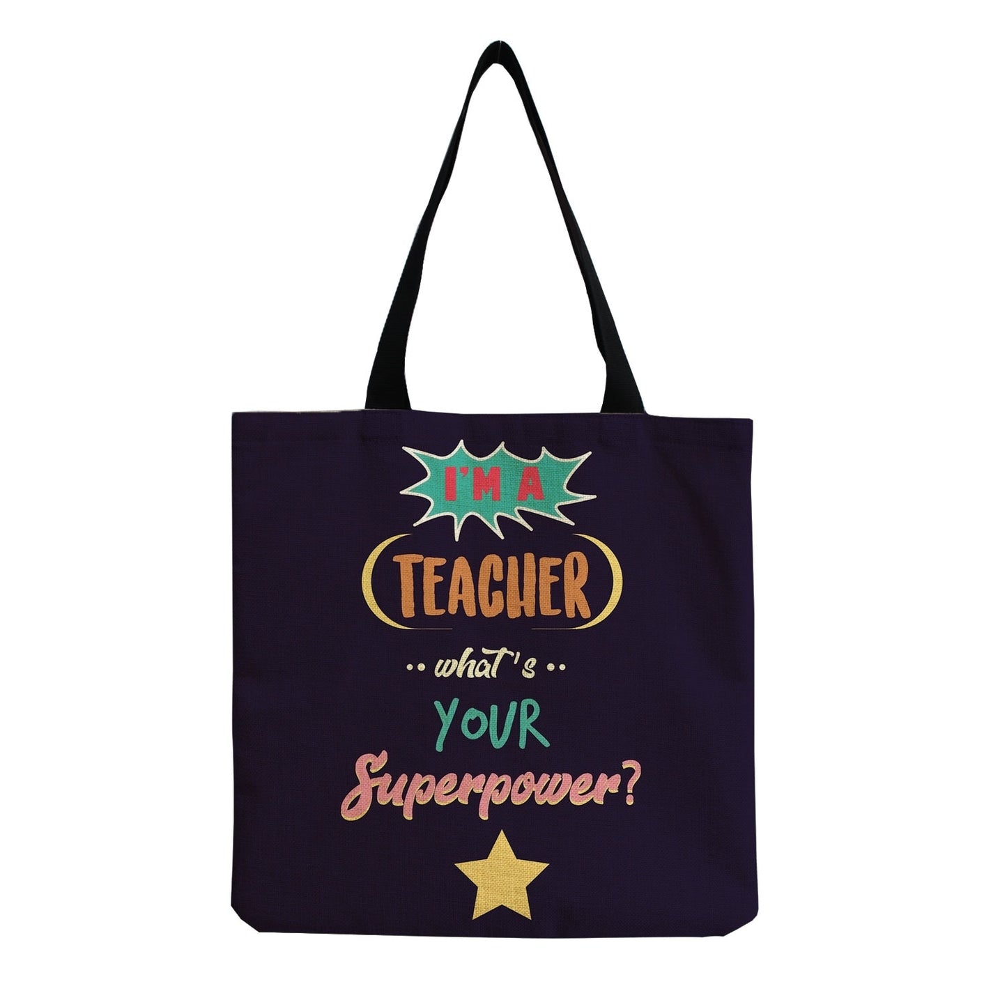 TEACHER'S LINEN TOTE BAGS - TEACHER'S GIFT, CHRISTMAS GIFT, THANK YOU GIFT