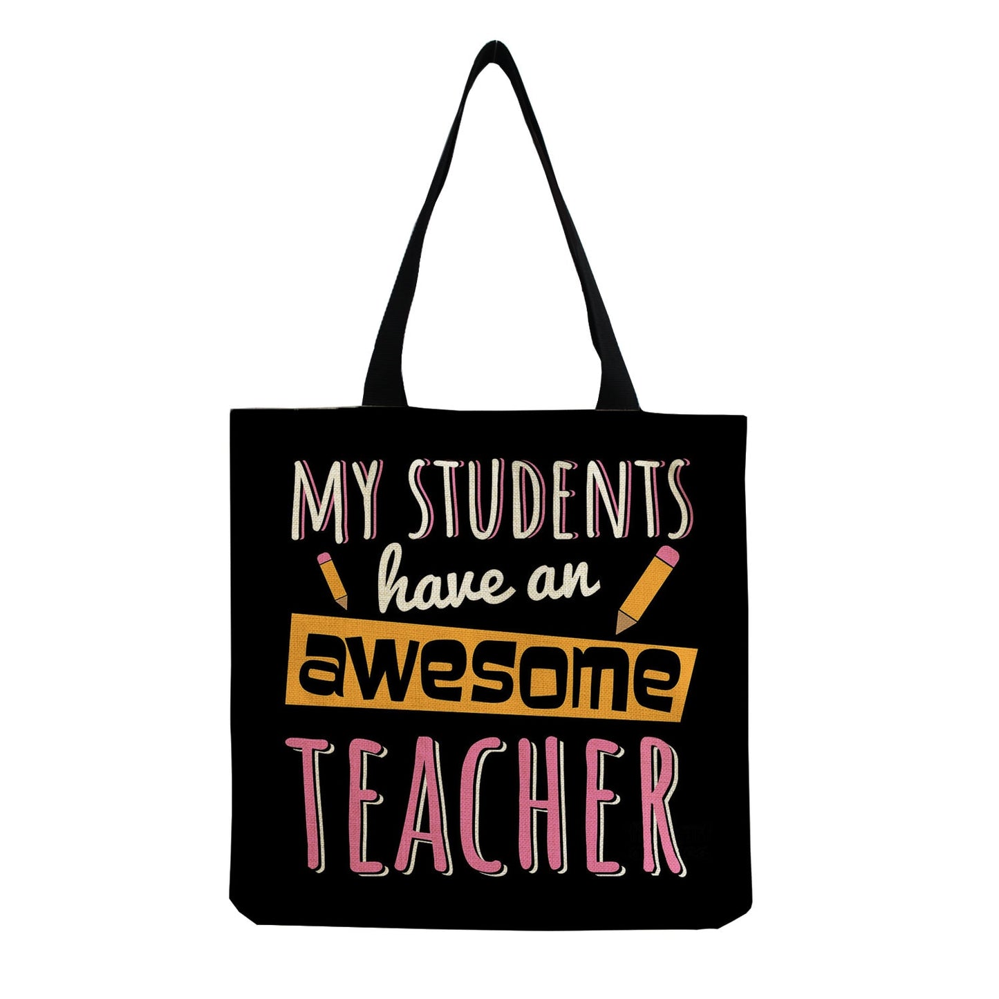 TEACHER'S LINEN TOTE BAGS - TEACHER'S GIFT, CHRISTMAS GIFT, THANK YOU GIFT