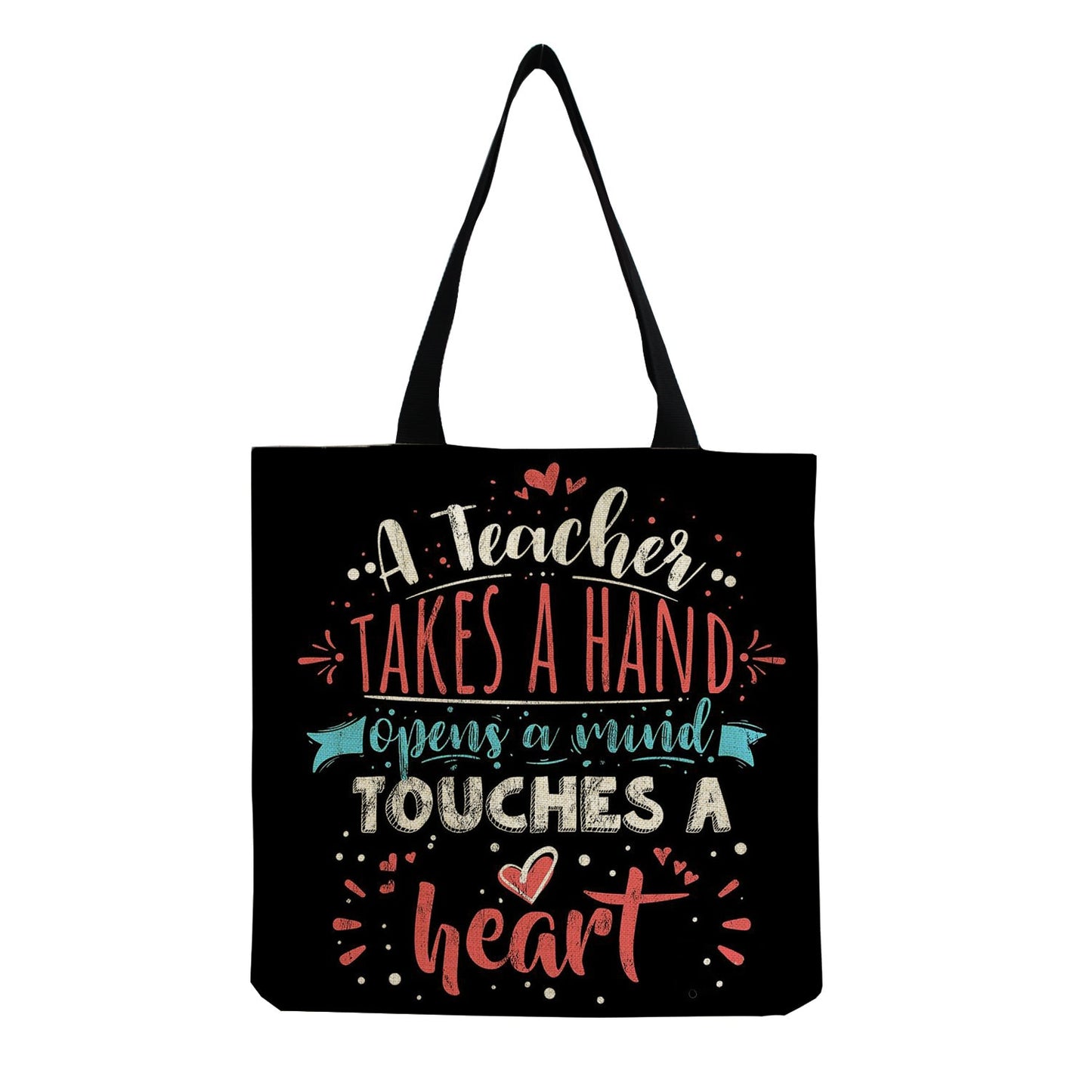 TEACHER'S LINEN TOTE BAGS - TEACHER'S GIFT, CHRISTMAS GIFT, THANK YOU GIFT