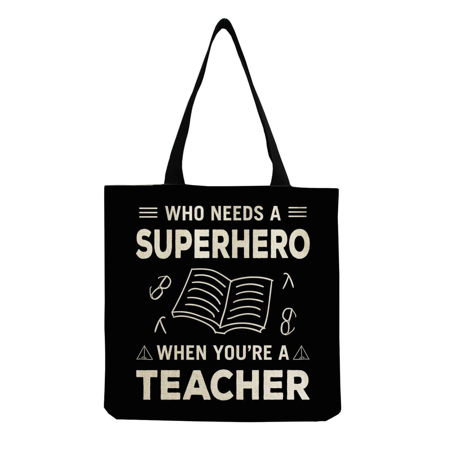 TEACHER'S LINEN TOTE BAGS - TEACHER'S GIFT, CHRISTMAS GIFT, THANK YOU GIFT