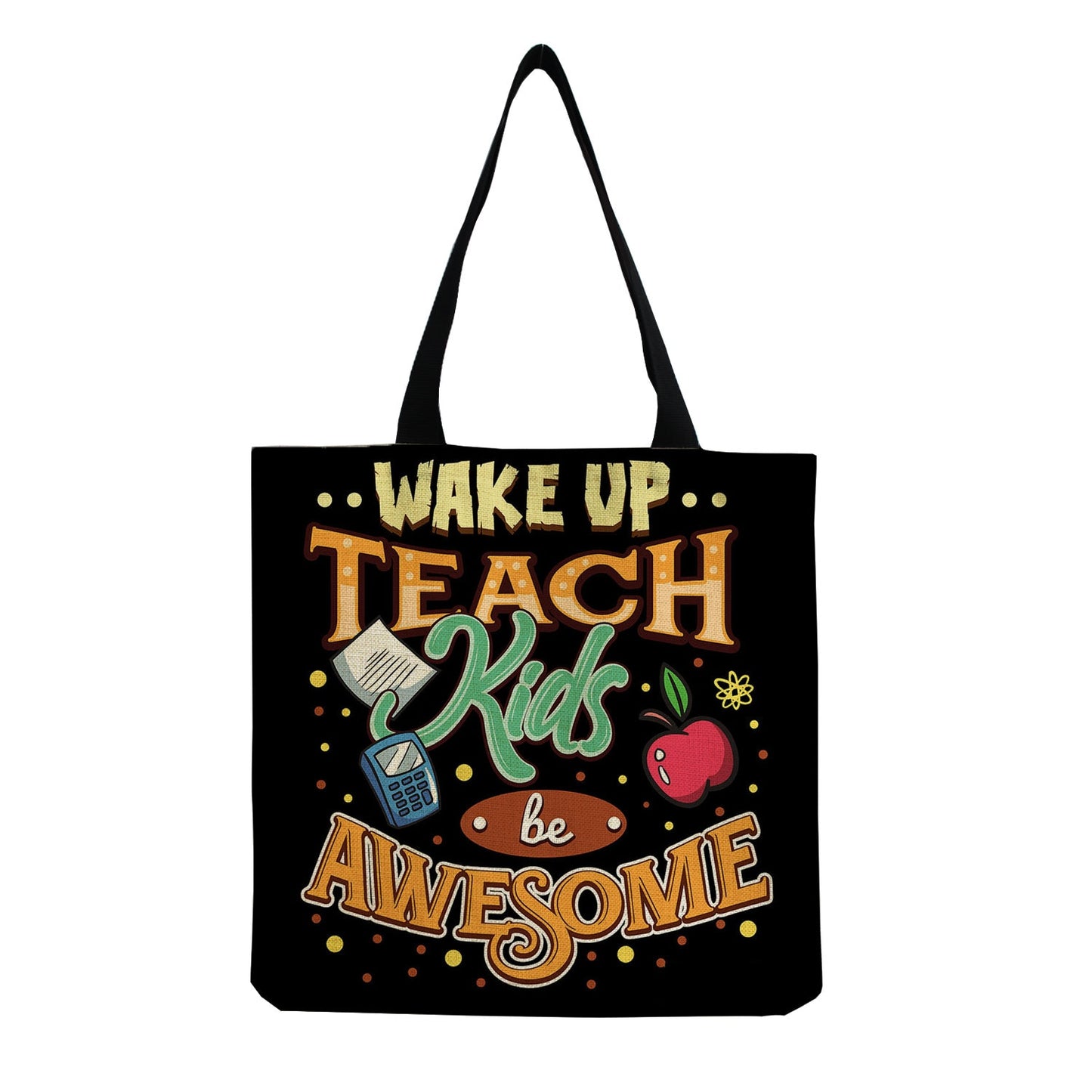 TEACHER'S LINEN TOTE BAGS - TEACHER'S GIFT, CHRISTMAS GIFT, THANK YOU GIFT