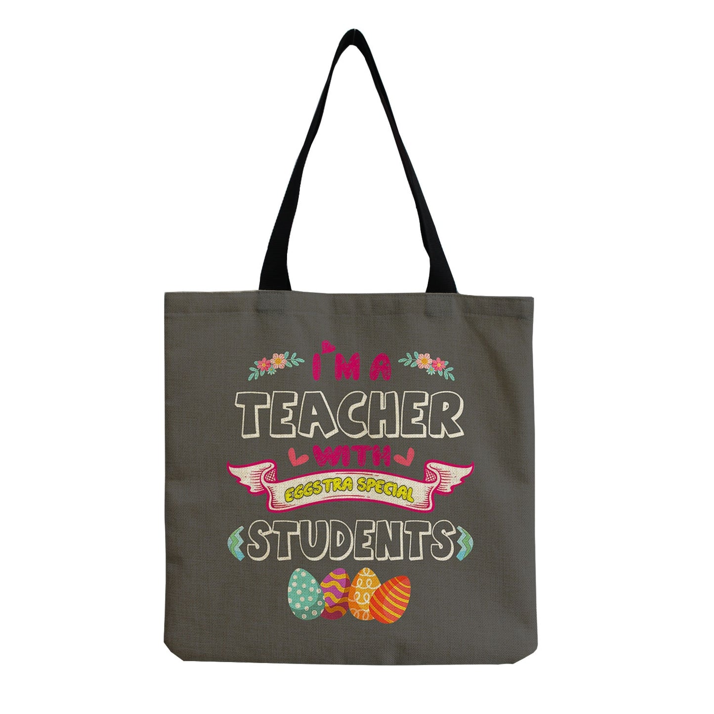 TEACHER'S LINEN TOTE BAGS - TEACHER'S GIFT, CHRISTMAS GIFT, THANK YOU GIFT