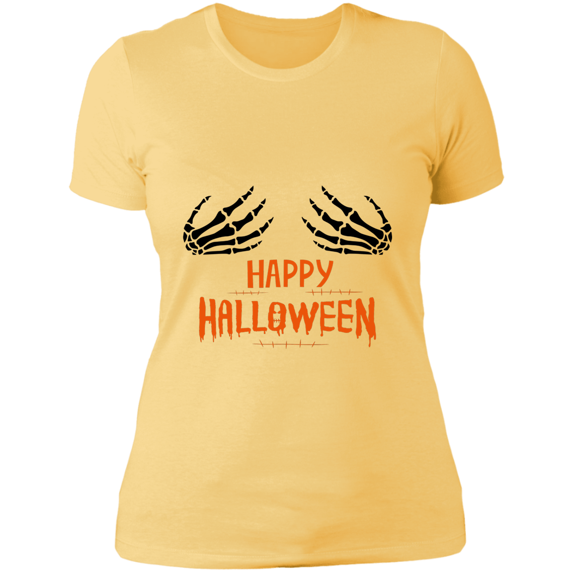 SKELETON HANDS LADIES BOYFRIEND T-SHIRT