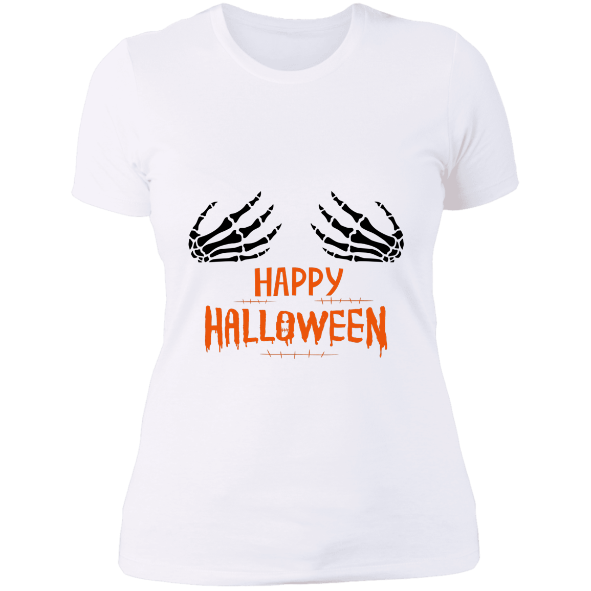 SKELETON HANDS LADIES BOYFRIEND T-SHIRT