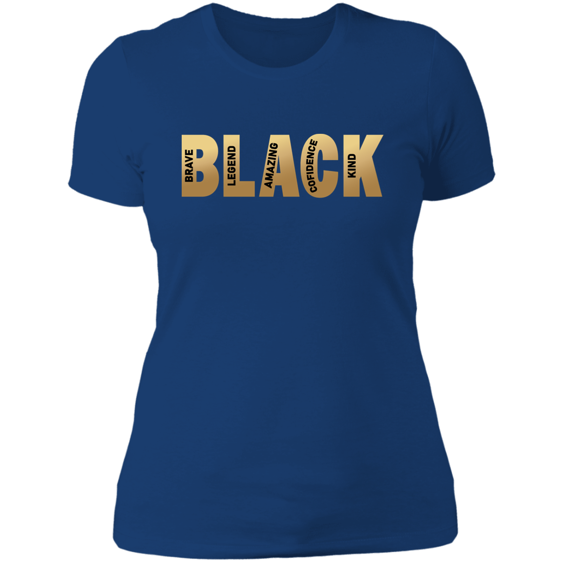 BLACK LADIES BOYFRIEND T-SHIRT