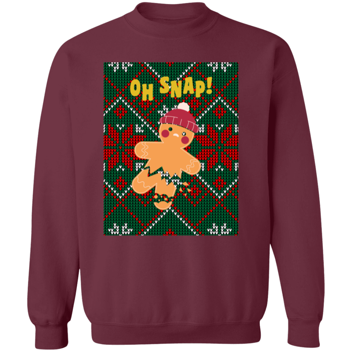 OH SNAP! GINGER BREAD MAN CREWNECK SWEATER
