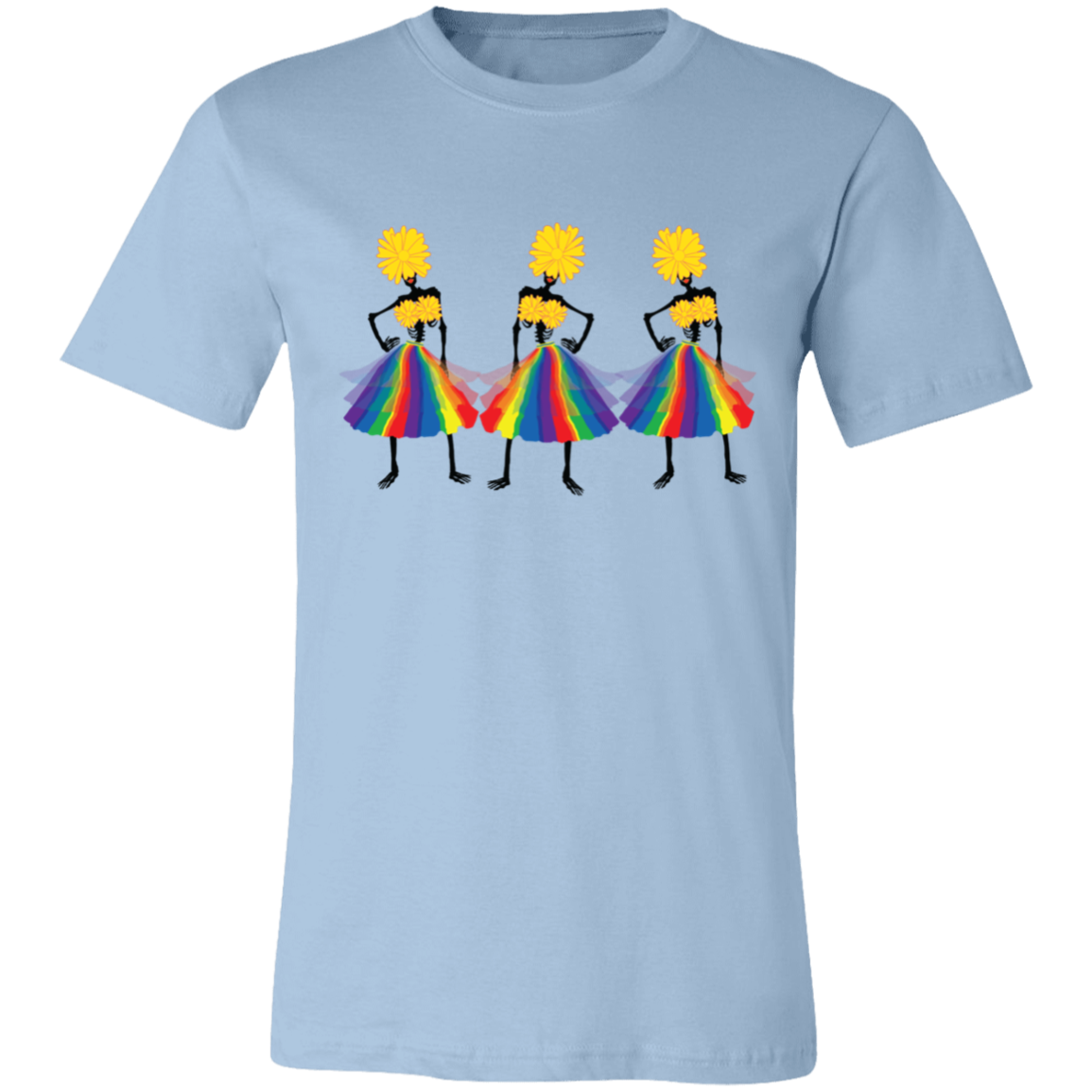 POSING SKELETONS BOYFRIEND T-SHIRT - HALLOWEEN PARTY SHIRT - SPOOKY SEASON SHIRT