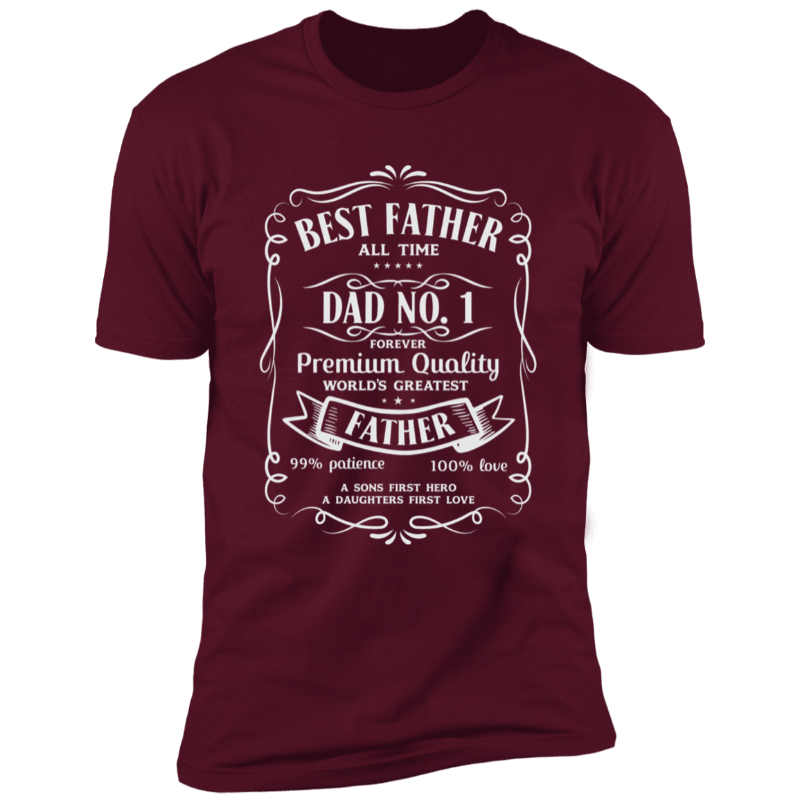 BEST FATHER ALL TIME PREMIUM SHORT SLEEVE T-SHIRT