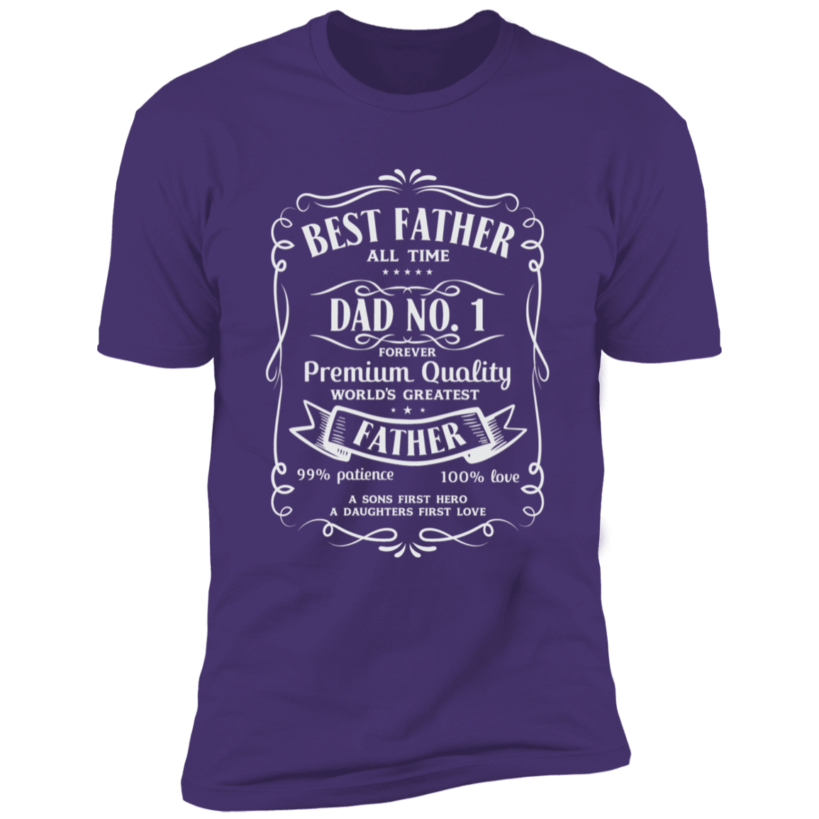 BEST FATHER ALL TIME PREMIUM SHORT SLEEVE T-SHIRT