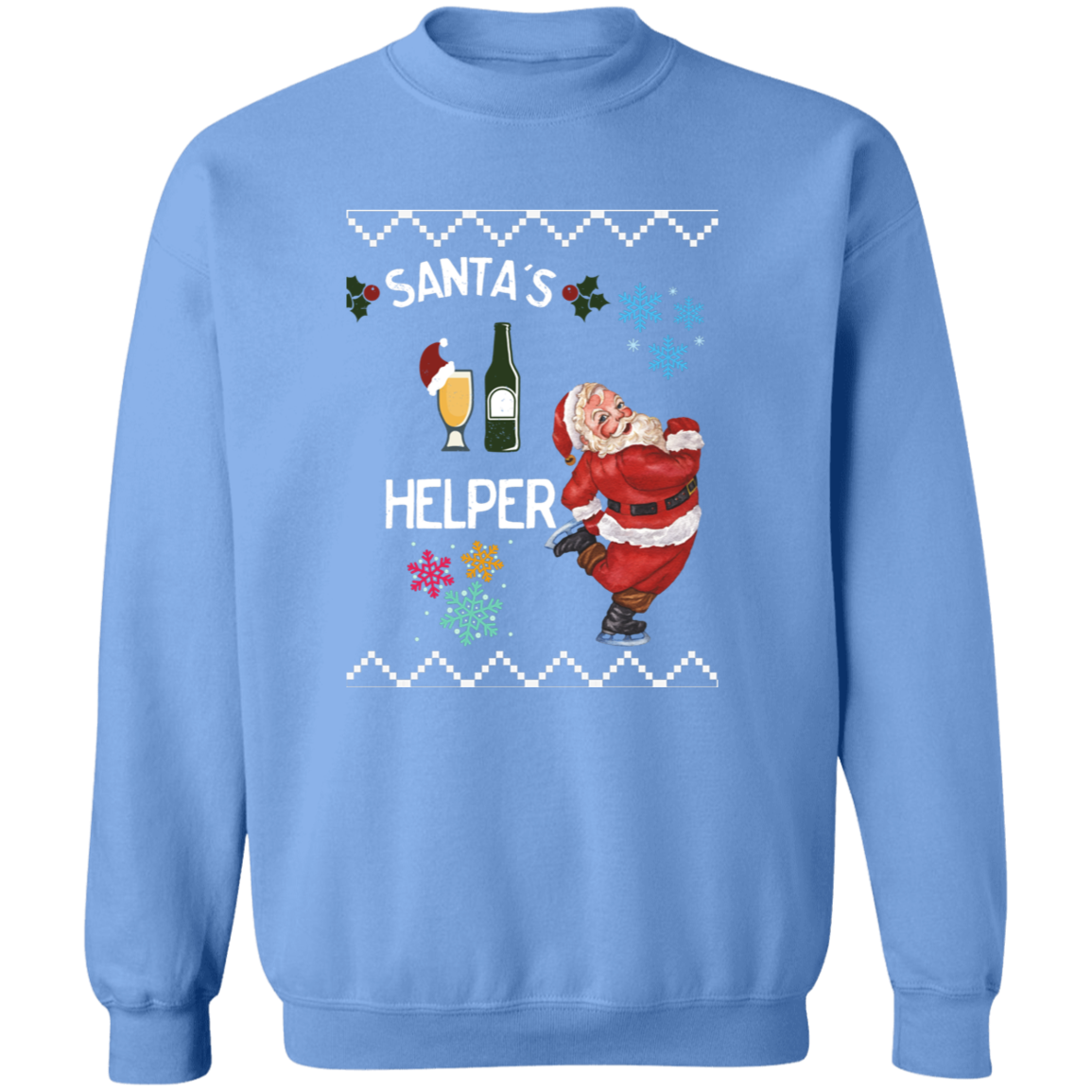 SANTA'S HELPER CREWNECK CHRISTMAS SWEATER