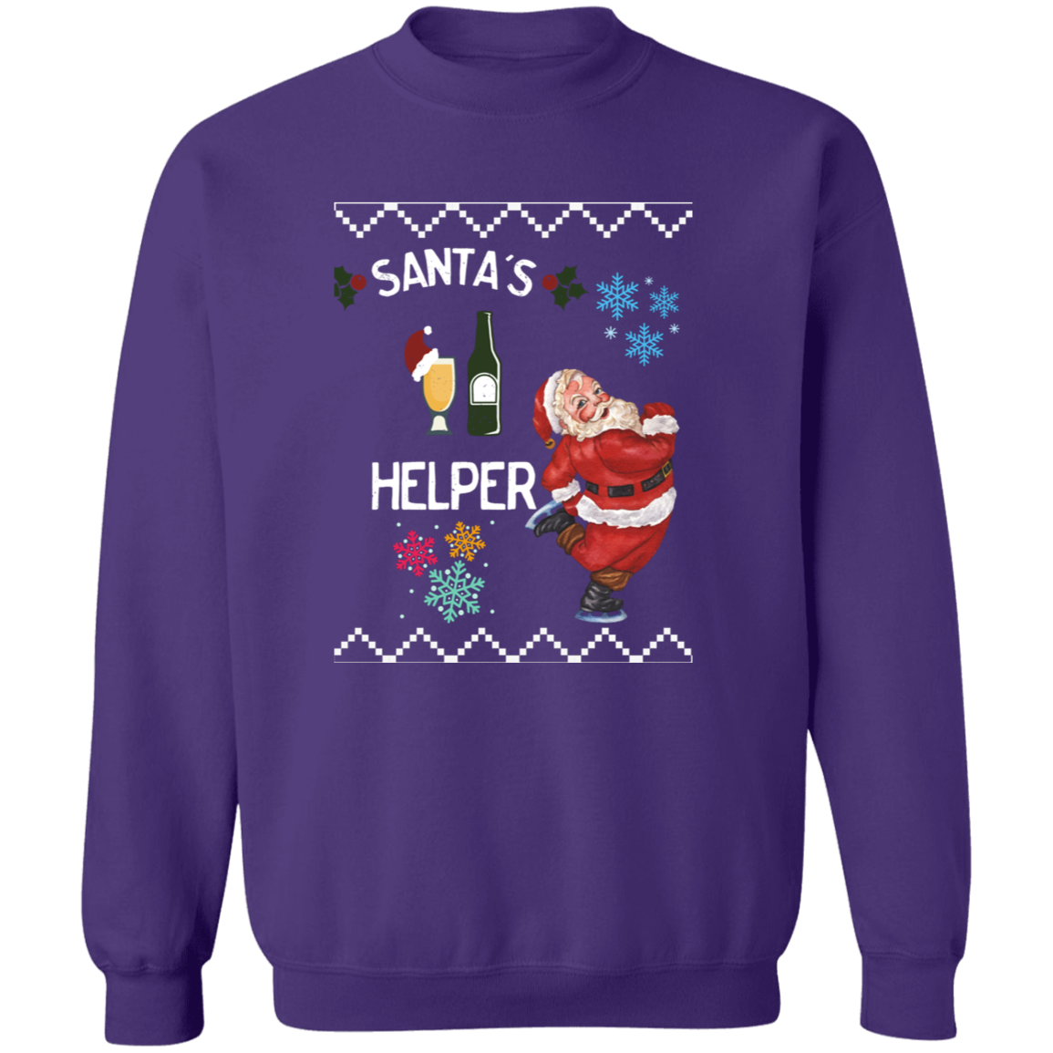 SANTA'S HELPER CREWNECK CHRISTMAS SWEATER