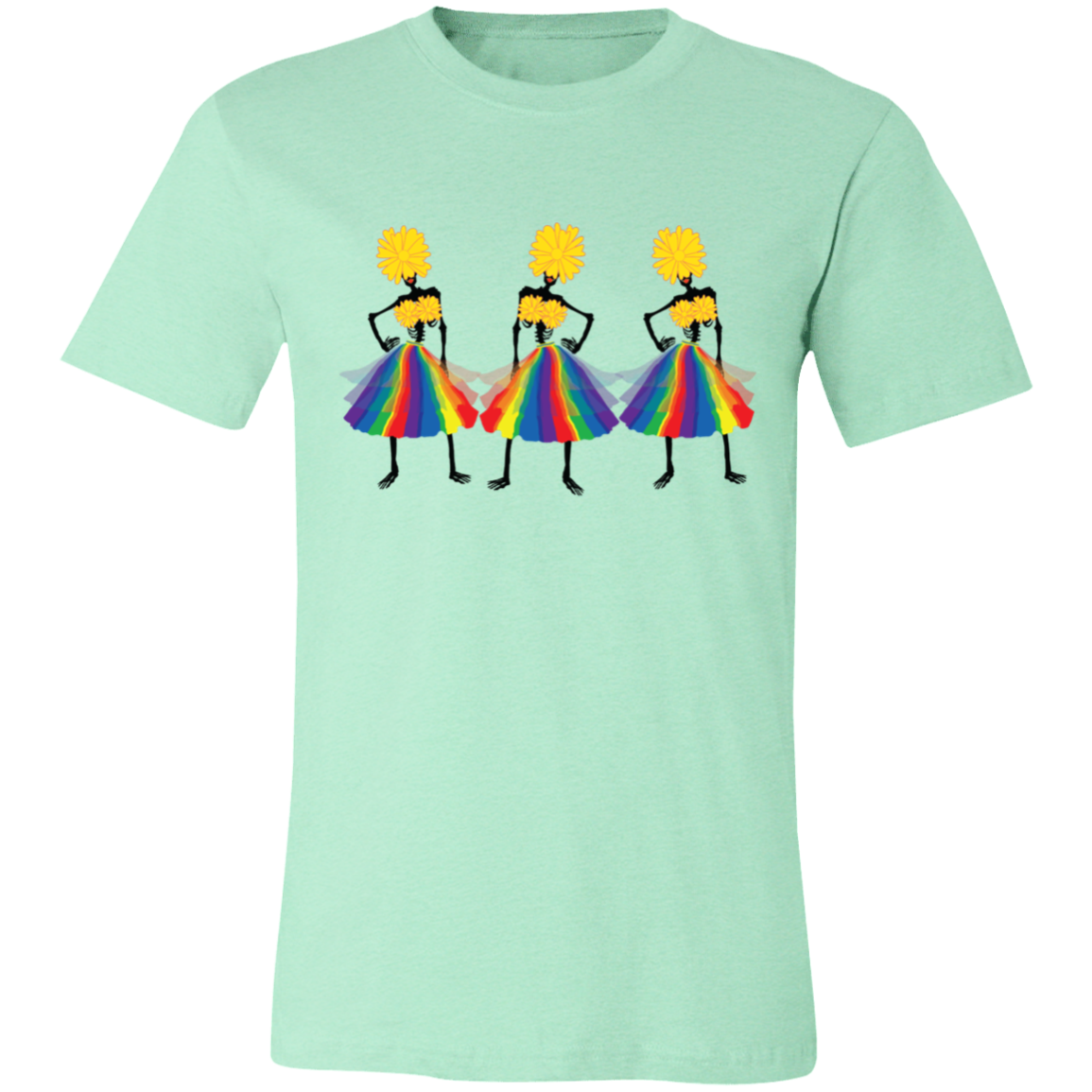 POSING SKELETONS BOYFRIEND T-SHIRT - HALLOWEEN PARTY SHIRT - SPOOKY SEASON SHIRT