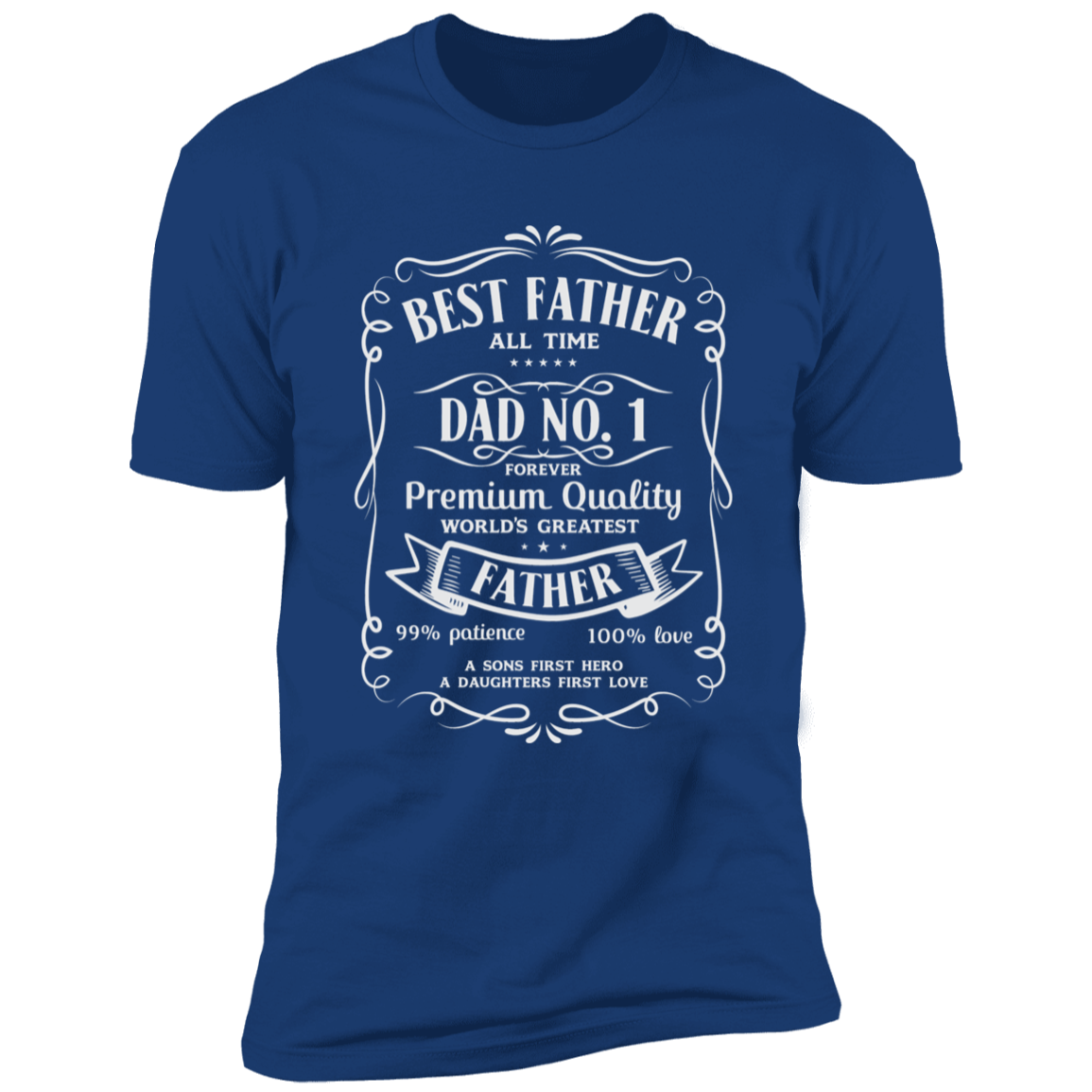 BEST FATHER ALL TIME PREMIUM SHORT SLEEVE T-SHIRT