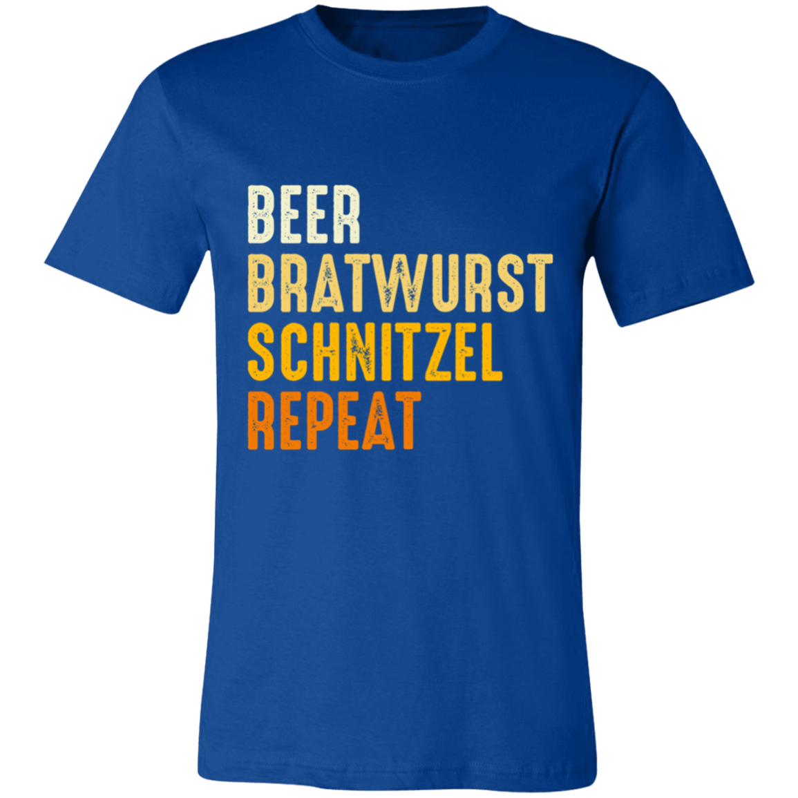BEER BRATWURST SCHNITZEL REPEAT UNISEX T-SHIRT
