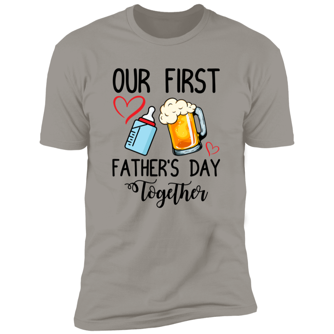 OUR 1ST FATHER'S DAY PREMIUM SHORT SLEEVE T-SHIRT