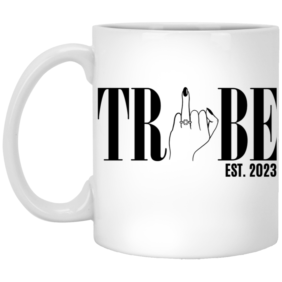 RING TRIBE 11 oz. WHITE MUG