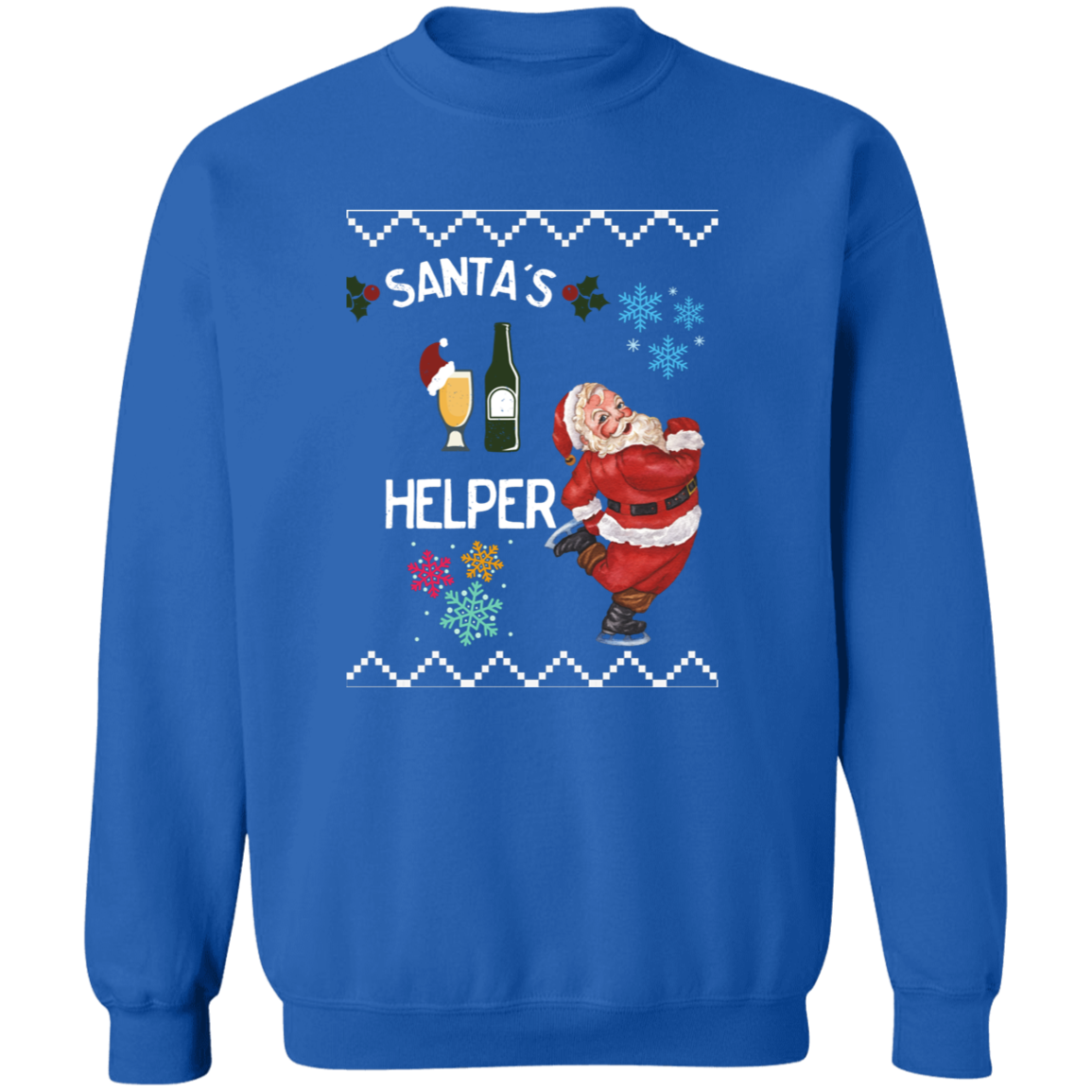 SANTA'S HELPER CREWNECK CHRISTMAS SWEATER
