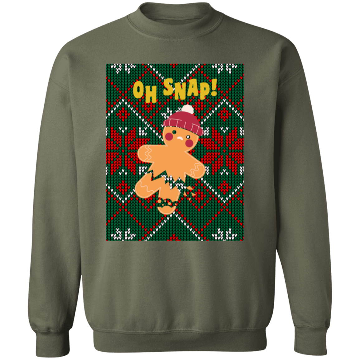 OH SNAP! GINGER BREAD MAN CREWNECK SWEATER