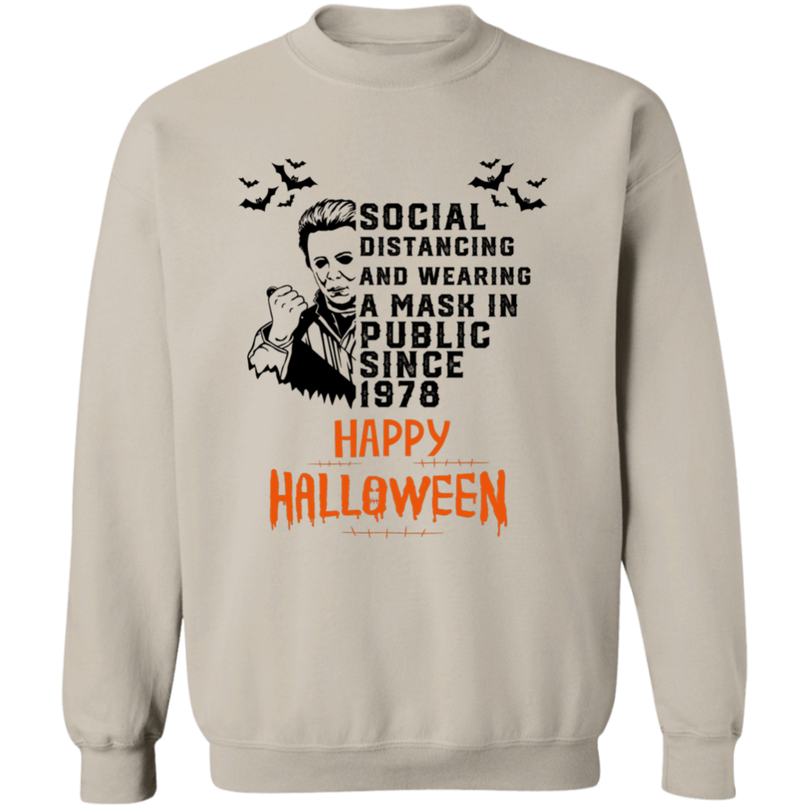 JASON HAPPY HALLOWEEN CREWNECK SWEATSHIRT