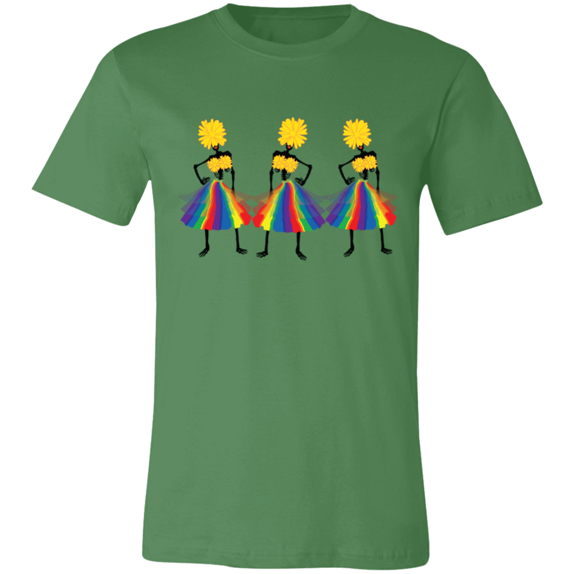 POSING SKELETONS BOYFRIEND T-SHIRT - HALLOWEEN PARTY SHIRT - SPOOKY SEASON SHIRT