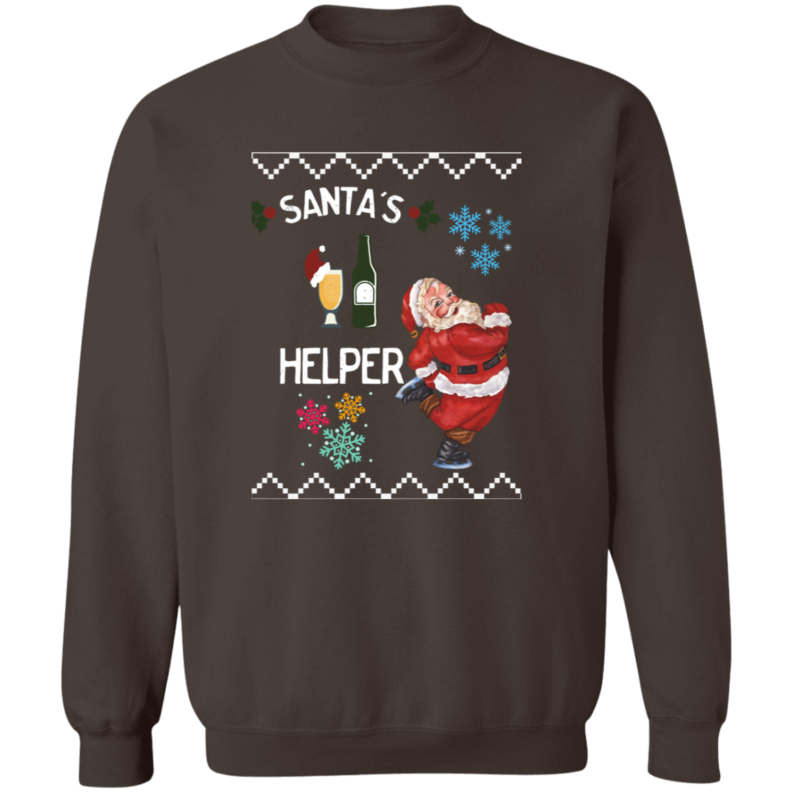 SANTA'S HELPER CREWNECK CHRISTMAS SWEATER