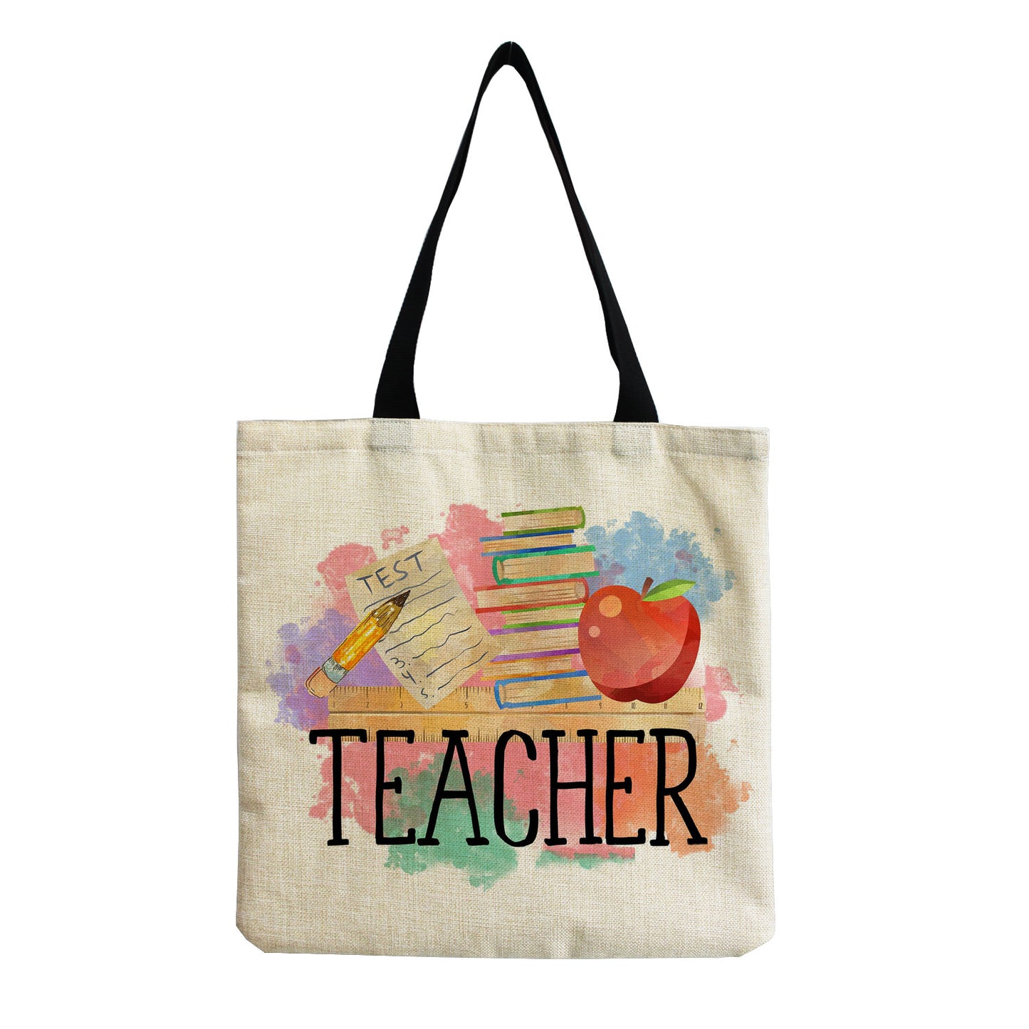 TEACHER'S LINEN TOTE BAGS - TEACHER'S GIFT, CHRISTMAS GIFT, THANK YOU GIFT