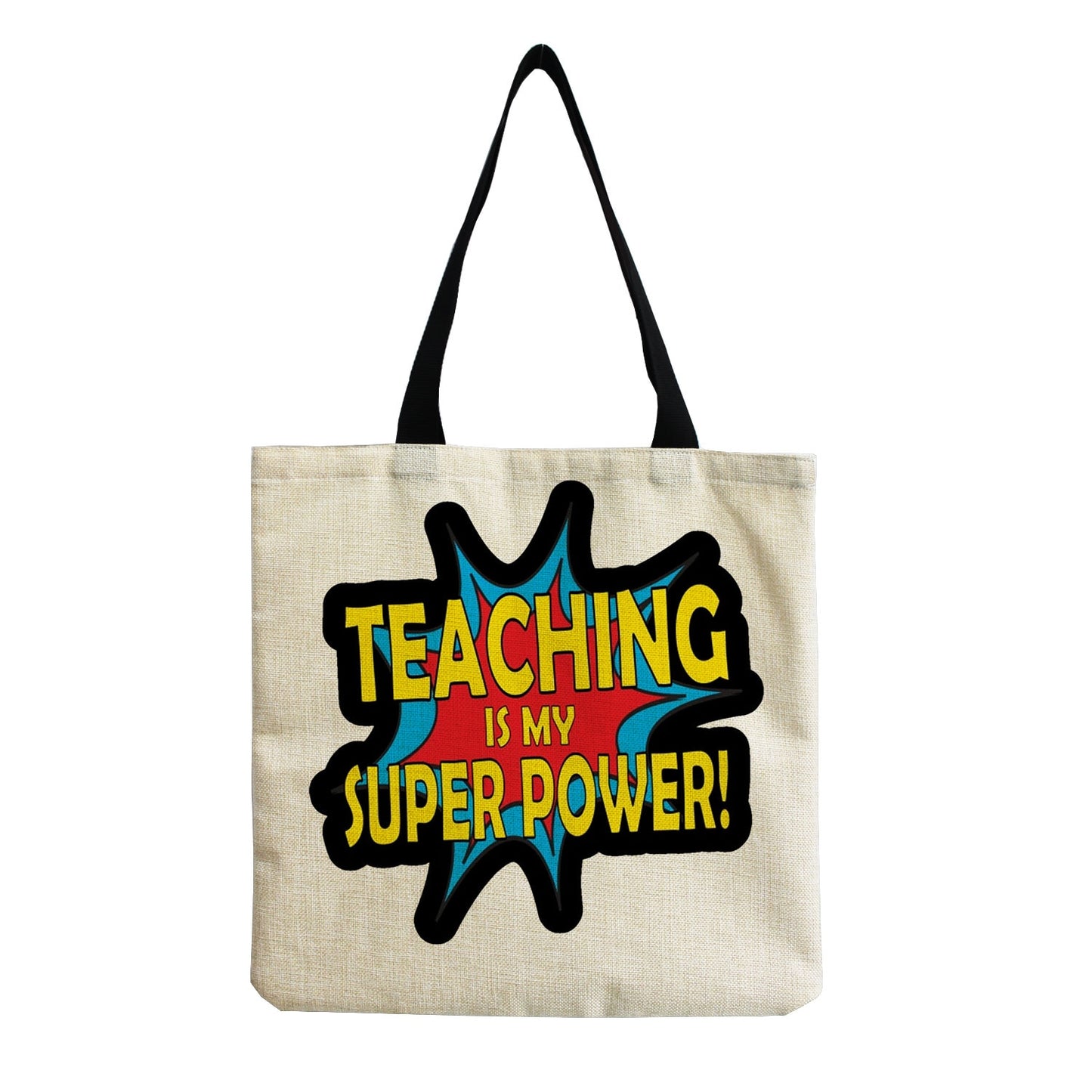 TEACHER'S LINEN TOTE BAGS - TEACHER'S GIFT, CHRISTMAS GIFT, THANK YOU GIFT