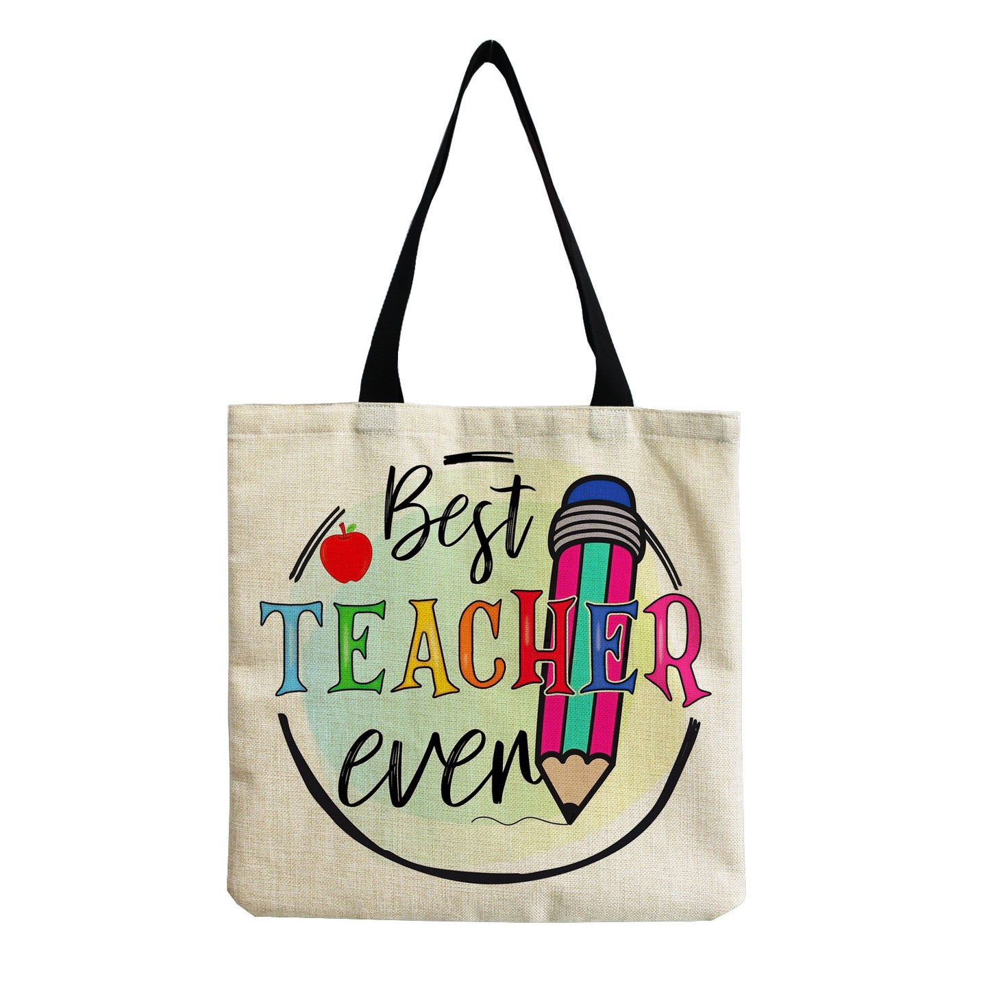 TEACHER'S LINEN TOTE BAGS - TEACHER'S GIFT, CHRISTMAS GIFT, THANK YOU GIFT