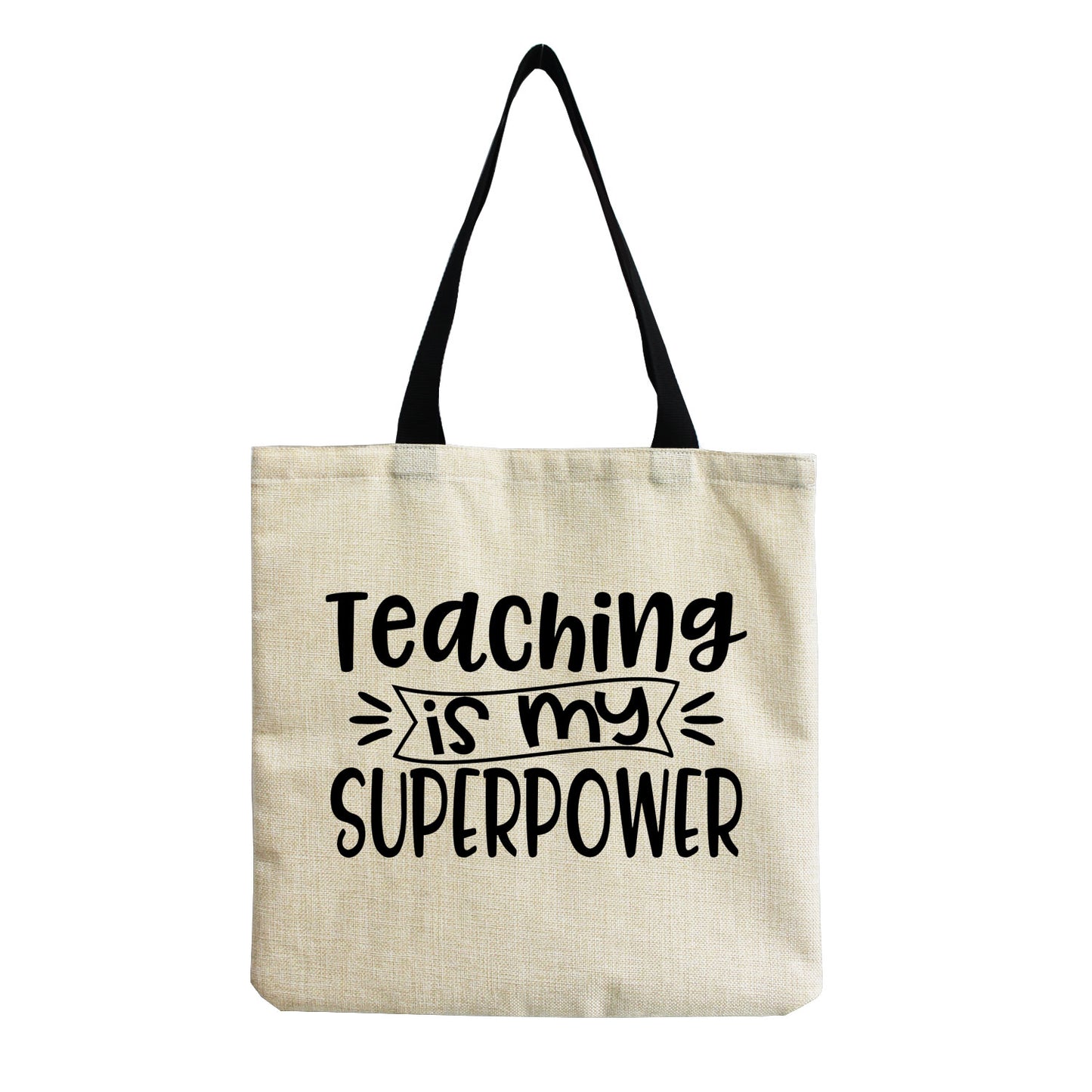 TEACHER'S LINEN TOTE BAGS - TEACHER'S GIFT, CHRISTMAS GIFT, THANK YOU GIFT