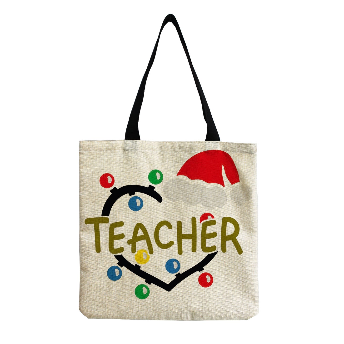 TEACHER'S LINEN TOTE BAGS - TEACHER'S GIFT, CHRISTMAS GIFT, THANK YOU GIFT