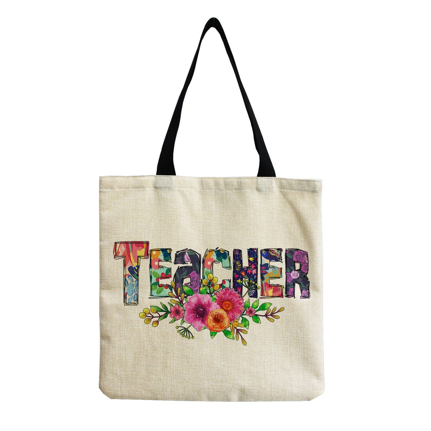 TEACHER'S LINEN TOTE BAGS - TEACHER'S GIFT, CHRISTMAS GIFT, THANK YOU GIFT