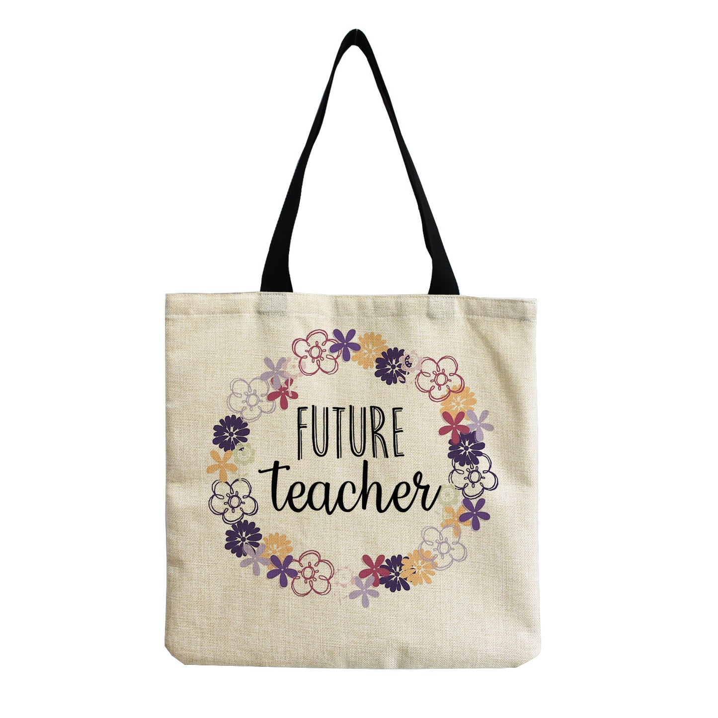 TEACHER'S LINEN TOTE BAGS - TEACHER'S GIFT, CHRISTMAS GIFT, THANK YOU GIFT