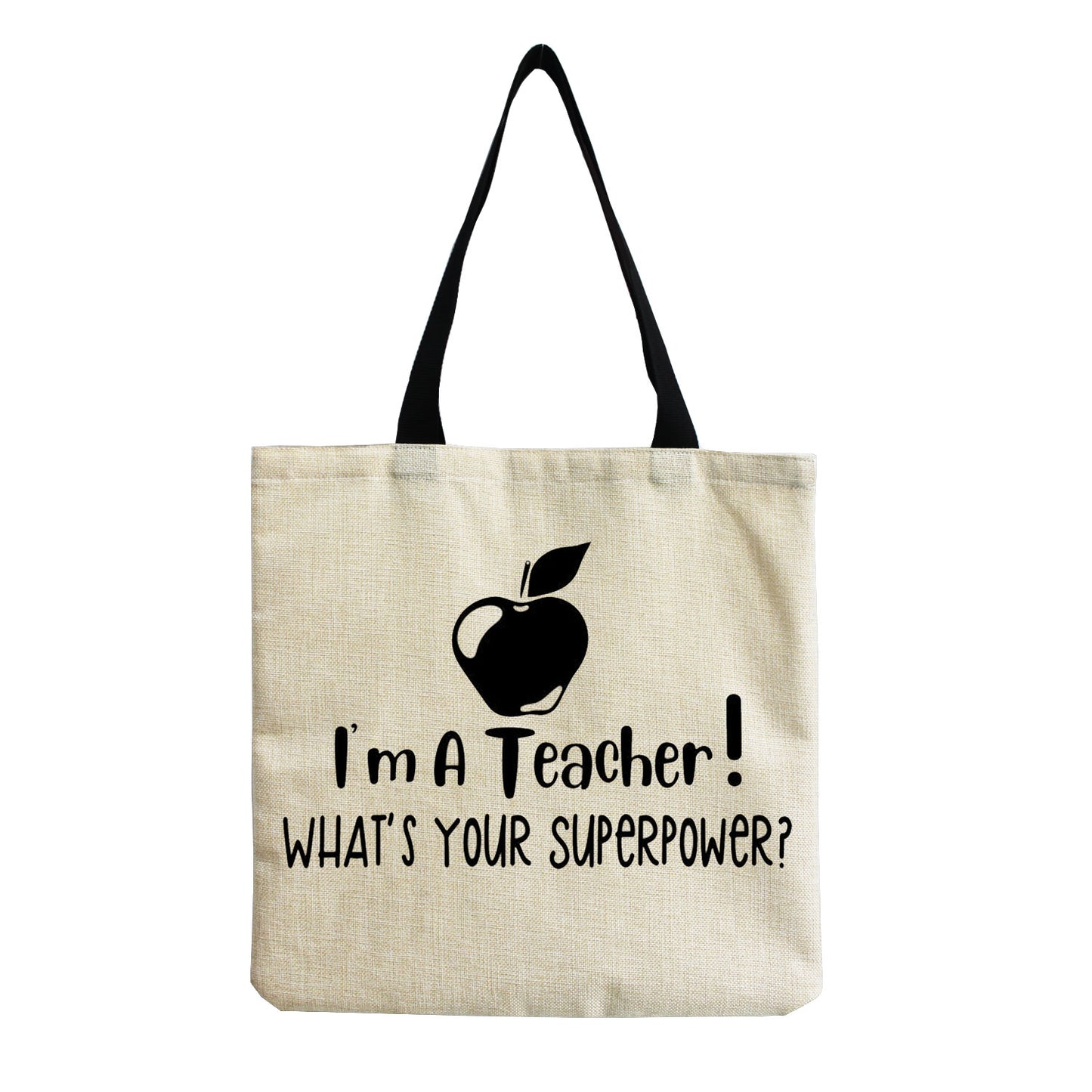 TEACHER'S LINEN TOTE BAGS - TEACHER'S GIFT, CHRISTMAS GIFT, THANK YOU GIFT