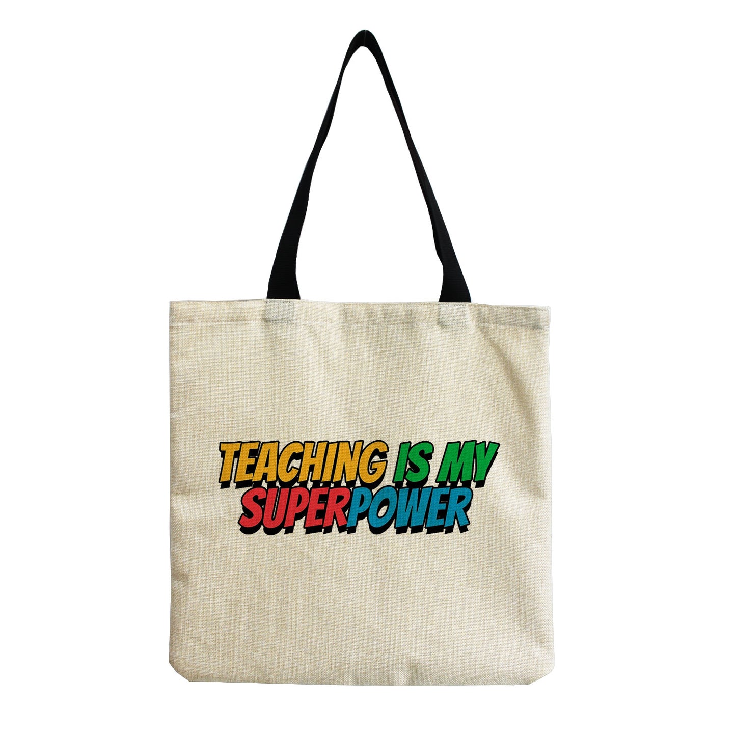 TEACHER'S LINEN TOTE BAGS - TEACHER'S GIFT, CHRISTMAS GIFT, THANK YOU GIFT