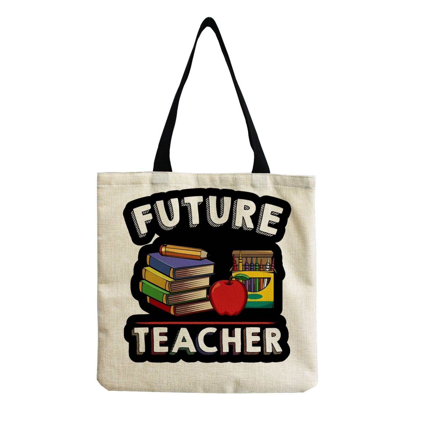 TEACHER'S LINEN TOTE BAGS - TEACHER'S GIFT, CHRISTMAS GIFT, THANK YOU GIFT
