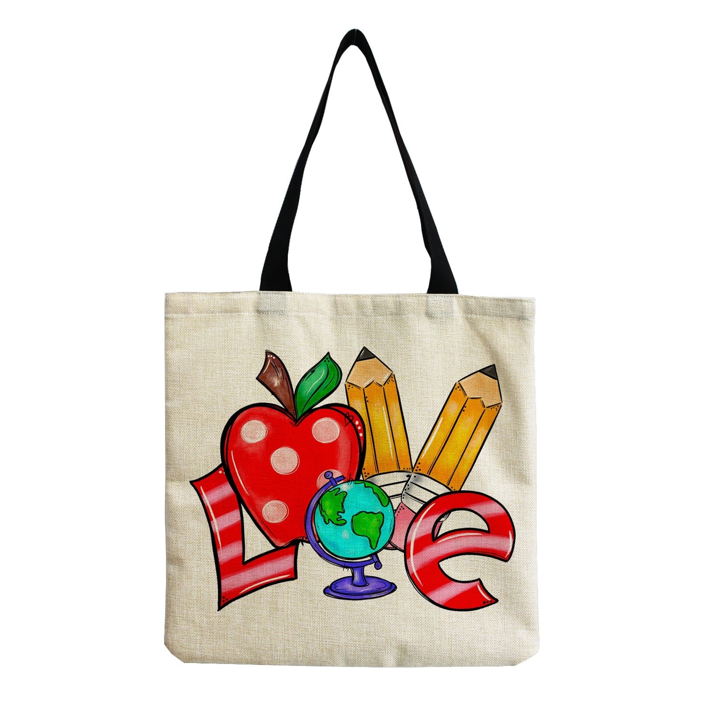 TEACHER'S LINEN TOTE BAGS - TEACHER'S GIFT, CHRISTMAS GIFT, THANK YOU GIFT