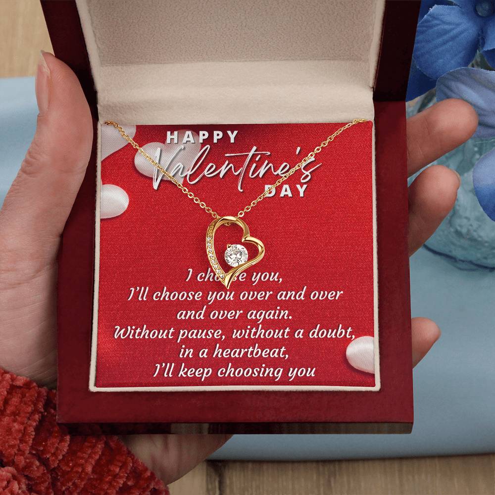 I CHOOSE YOU FOREVER LOVE NECKLACE