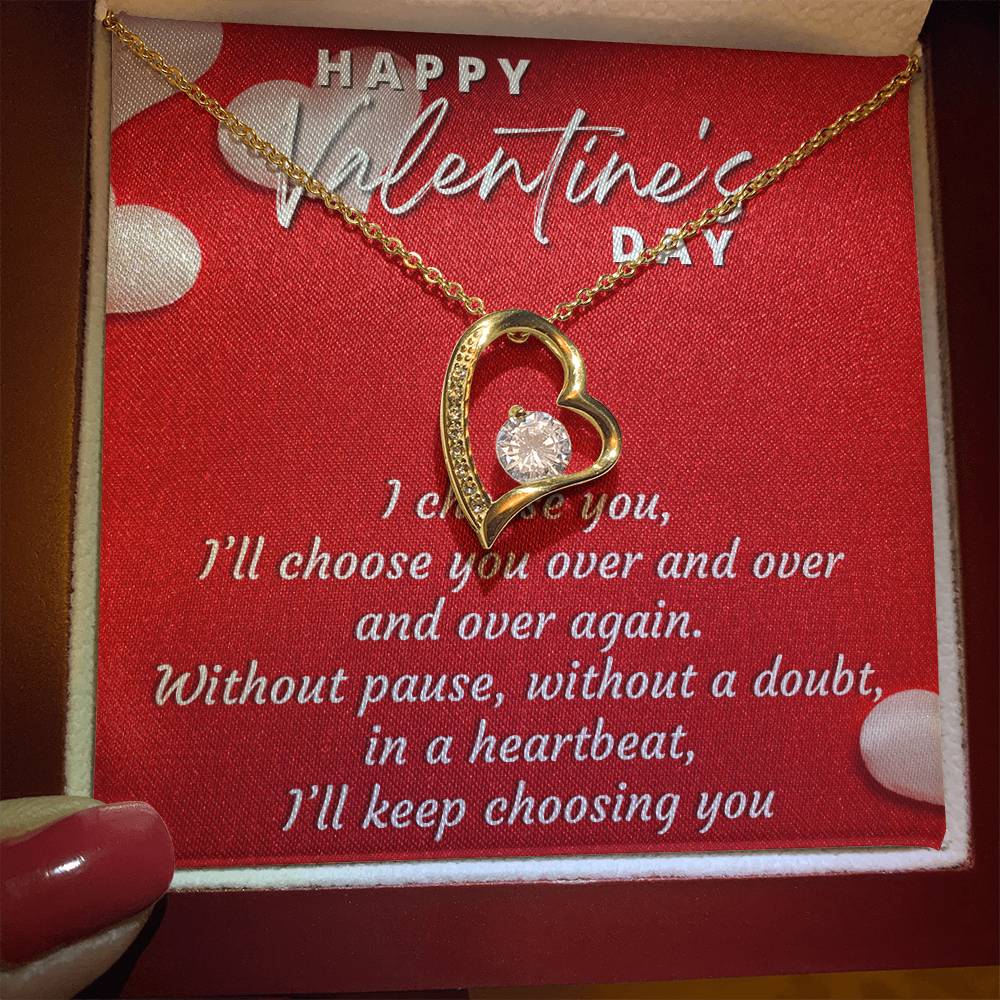 I CHOOSE YOU FOREVER LOVE NECKLACE