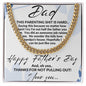 DAD PARENTING IS HARD CUBAN LINK NECKLACE