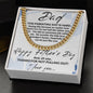 DAD PARENTING IS HARD CUBAN LINK NECKLACE