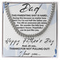 DAD PARENTING IS HARD CUBAN LINK NECKLACE