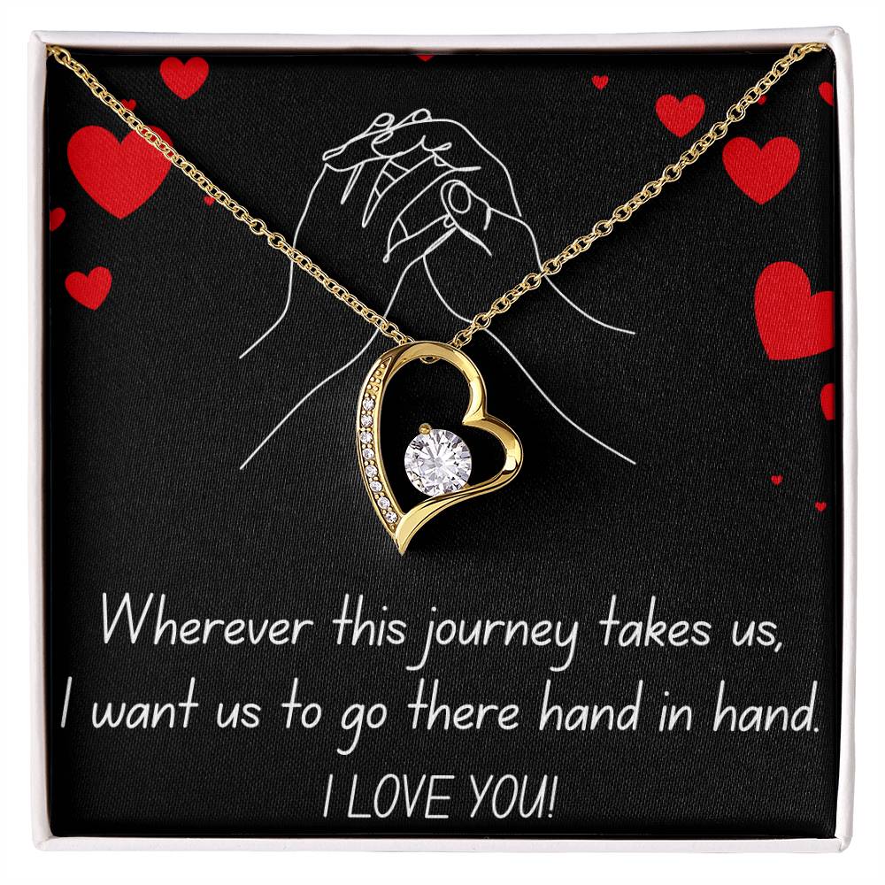 HAND IN HAND FOREVER LOVE NECKLACE