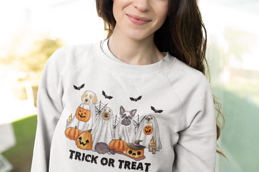 TRICK OR TREAT CREWNECK SWEATSHIRT