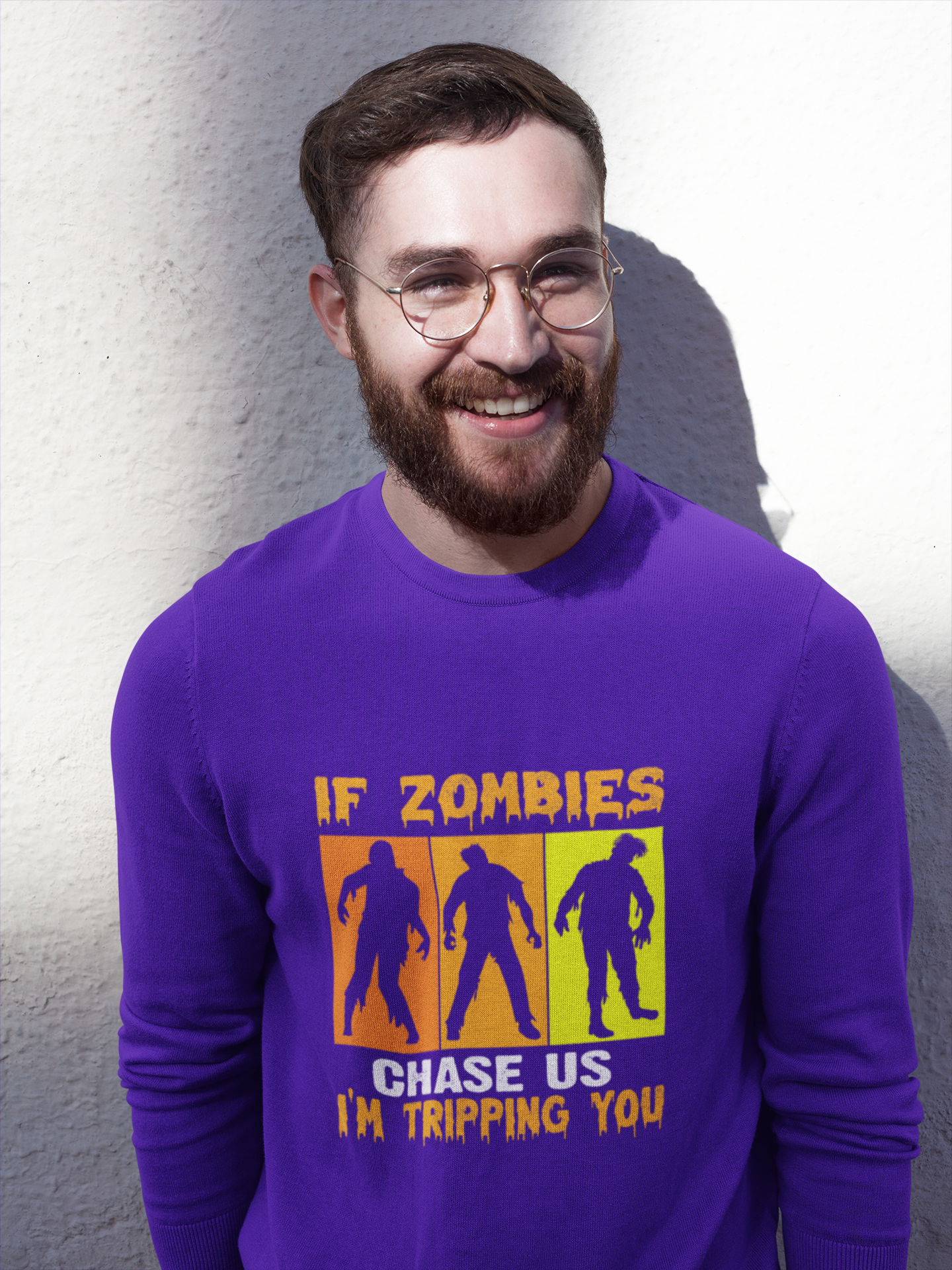 IF ZOMBIES CHASE US SWEATSHIRT