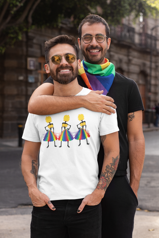 POSING SKELETONS BOYFRIEND T-SHIRT - HALLOWEEN PARTY SHIRT - SPOOKY SEASON SHIRT