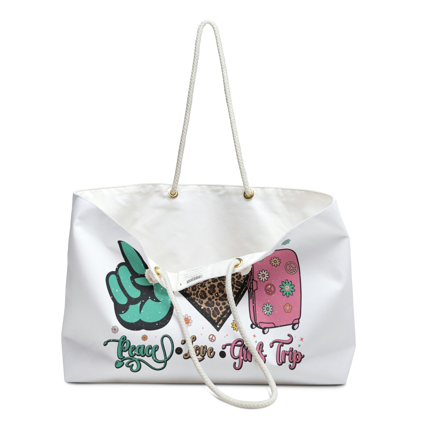 PEACE N LOVE WEEKENDER BAG