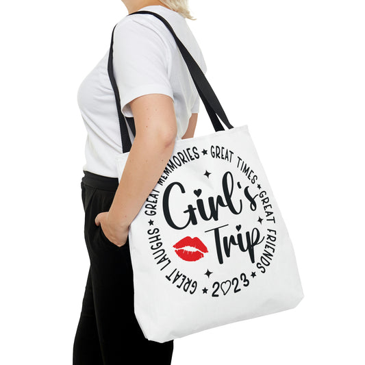 GIRLS TRIP, GREAT MEMORIES, LAUGHS TOTE BAG