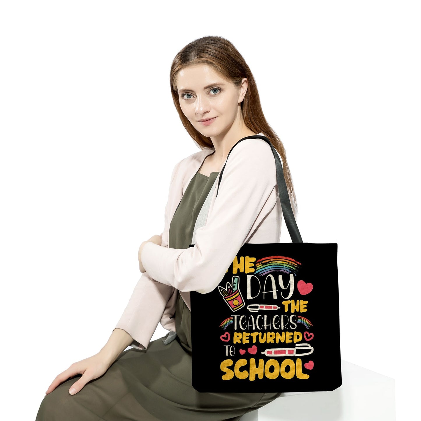 TEACHER'S LINEN TOTE BAGS - TEACHER'S GIFT, CHRISTMAS GIFT, THANK YOU GIFT